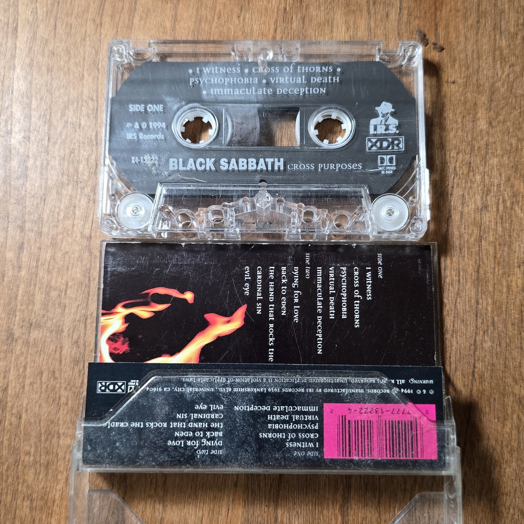 Black Sabbath - Cross Purposes Cassette Album 1994 Heavy Metal Rare HTF