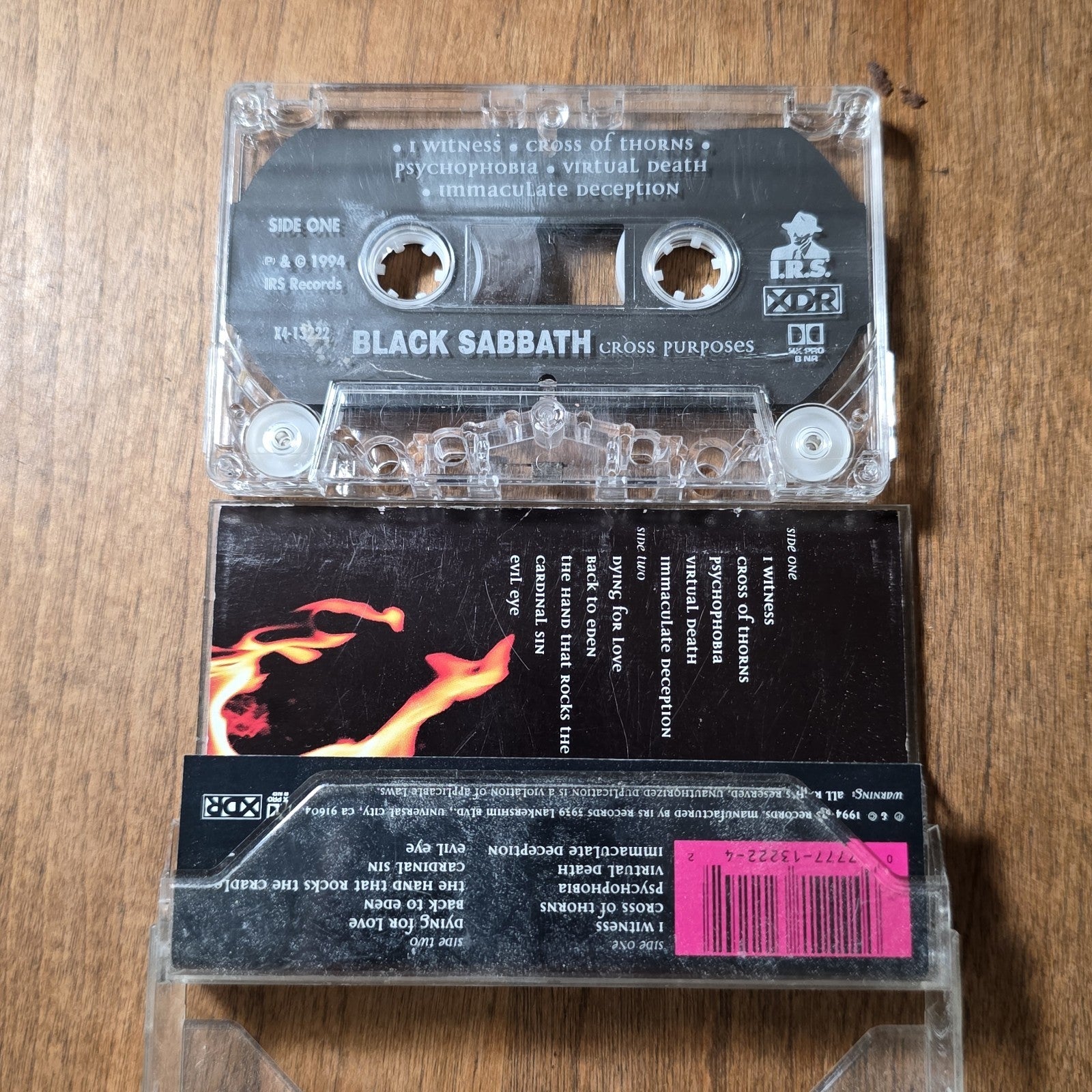 Black Sabbath - Cross Purposes Cassette Album 1994 Heavy Metal Rare HTF