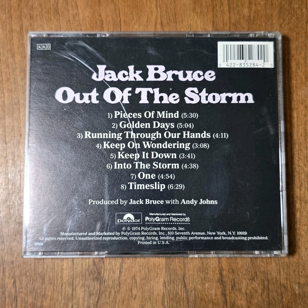 Jack Bruce - Out of the Storm CD Album 1990 Blues Rock HTF