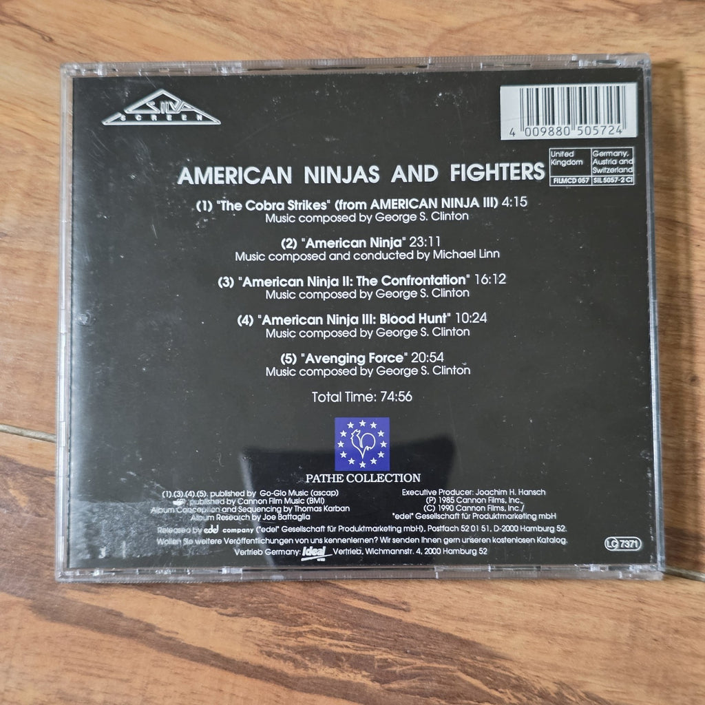 American Ninjas and Fighters Soundtrack CD 1990 Silva Screen Score 90s Rare HTF