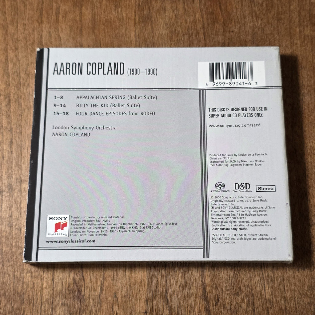 Aaron Copland - Appalachian Spring Billy The Kid & Rodeo SACD Classical HTF