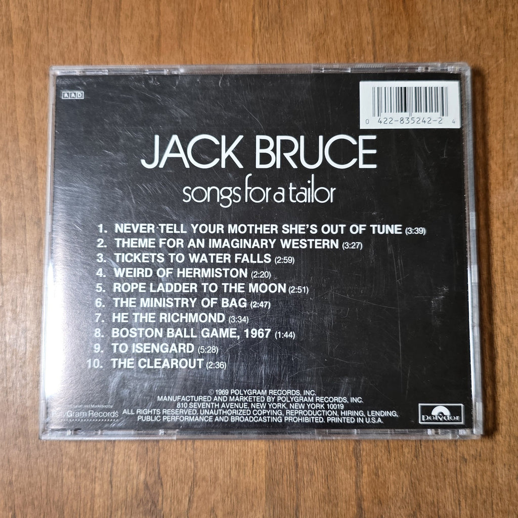 Jack Bruce - Songs for a Tailor CD Album 1970 Blues Rock Rare HTF