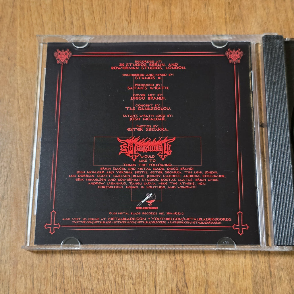 Satan's Wrath - Aeons of Satans Reign CD 2013 Thrash Black Metal Metal Blade HTF