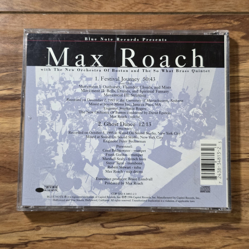 Max Roach - With the New Orchestra of Boston CD 1996 Autographed Signed Rare HTF