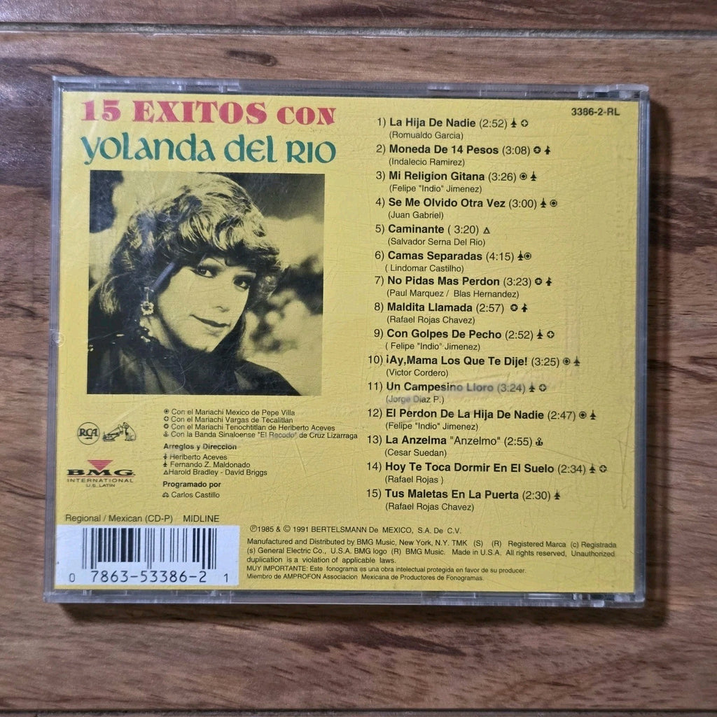 Yolanda Del Rio - 15 Exitos Con CD Compilation 1985 Latin HTF