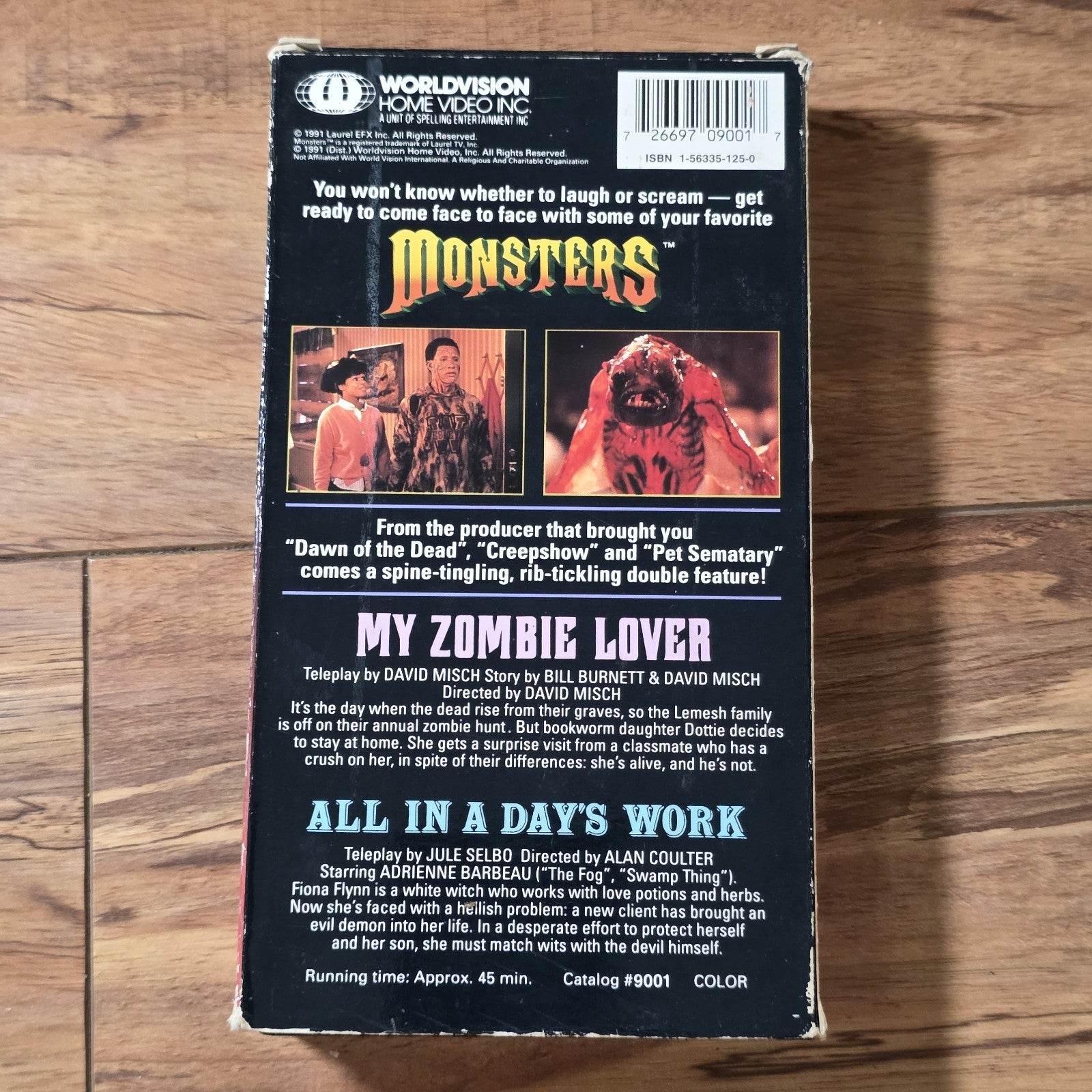 Monsters - My Zombie Lover / All in a Days Work VHS Horror HTF