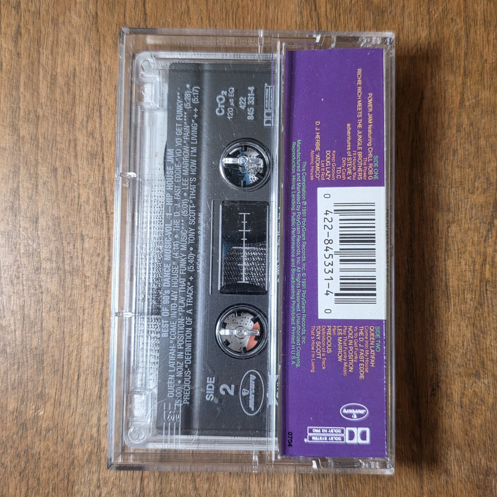 Best Of 90's Dance Vol 1 - Hip-Hop Jams Compilation 1991 Cassette