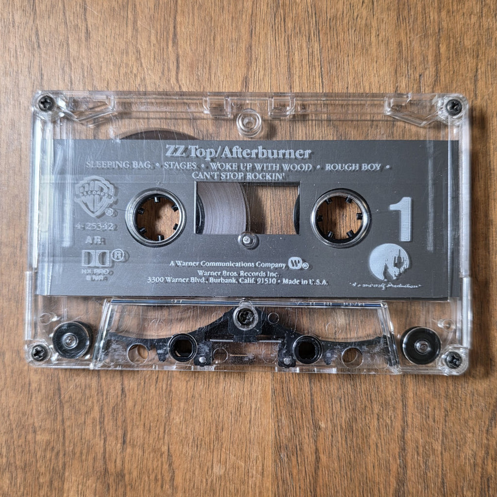 ZZ Top - Afterburner Cassette Album 1985 Southern Rock