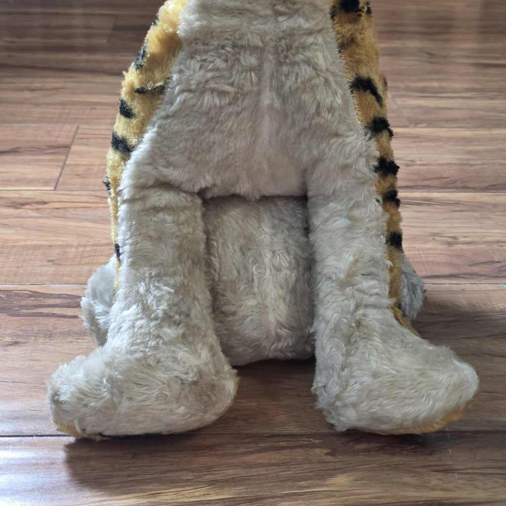 My-Toy Co. Tiger Plush Rubber Face 1950s Vintage Stuffed Toy Large 18"