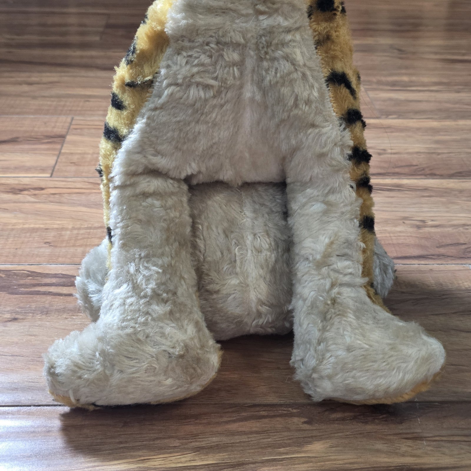 My-Toy Co. Tiger Plush Rubber Face 1950s Vintage Stuffed Toy Large 18"