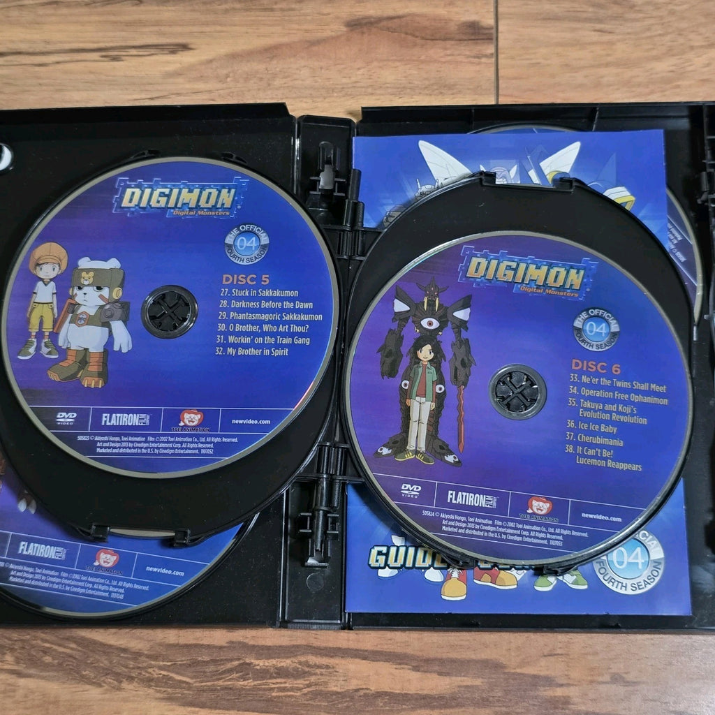Digimon Digital Monsters The Official Fourth Season DVD 2013 Anime Rare HTF