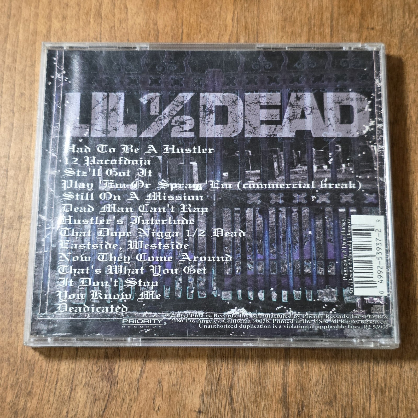 Lil 1/2 Dead - The Dead Has Arisen CD Album 1994 Hip Hop Rare HTF READ