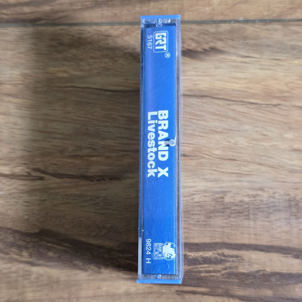 Brand X - Livestock Cassette 1977 Jazz Fusion Fusion Phil Collins Blue Tape