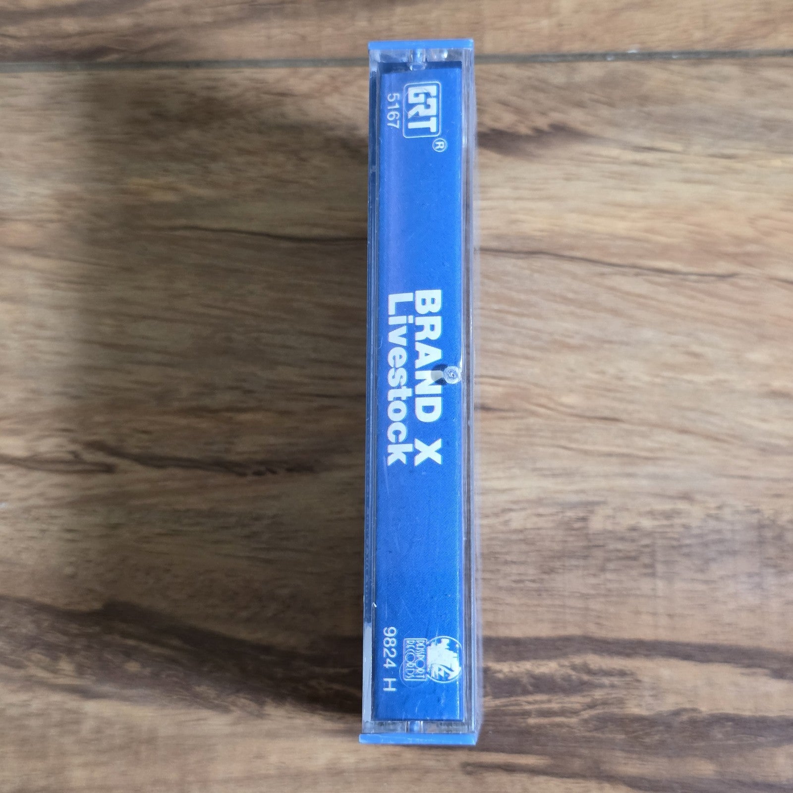 Brand X - Livestock Cassette 1977 Jazz Fusion Fusion Phil Collins Blue Tape