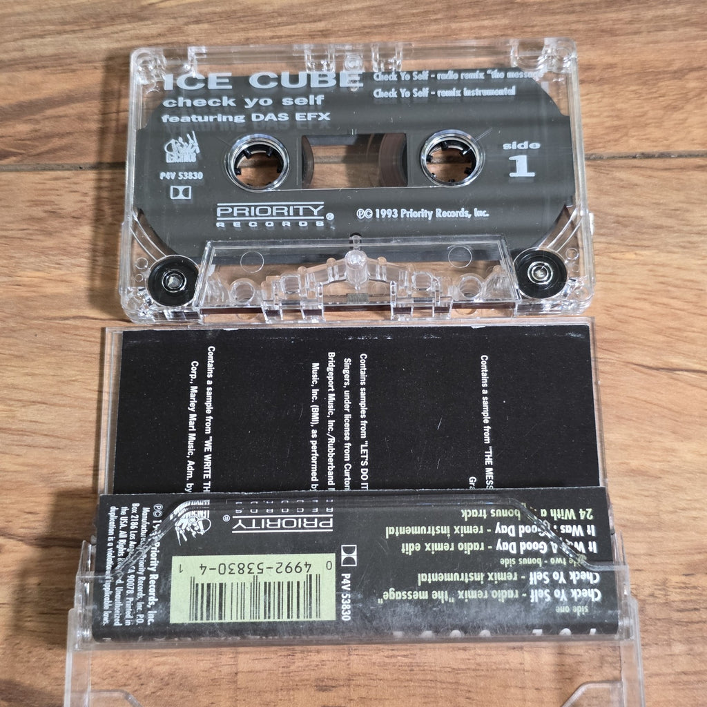 Ice Cube - Check Yo Self Cassette Maxi Single 1993 Hip Hop