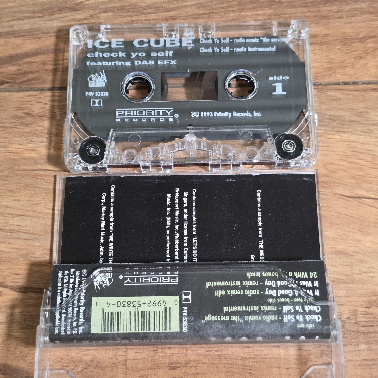 Ice Cube - Check Yo Self Cassette Maxi Single 1993 Hip Hop