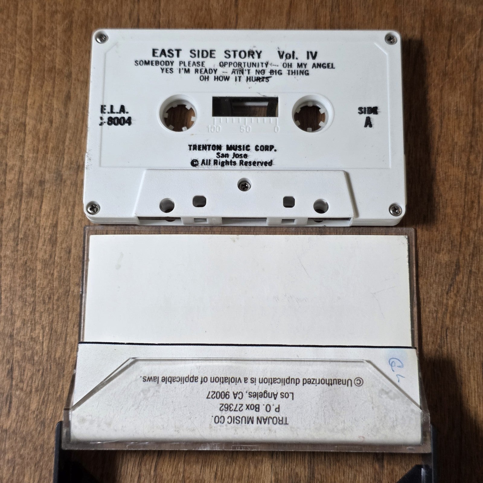 East Side Story Vol 4 Cassette Compilation Oldies Rare HTF