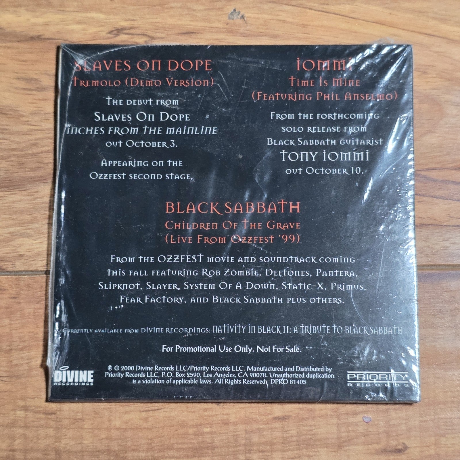 Various Artists - The Ozzfest 2000 Sampler CD Promo 2000 Heavy Metal Sealed New