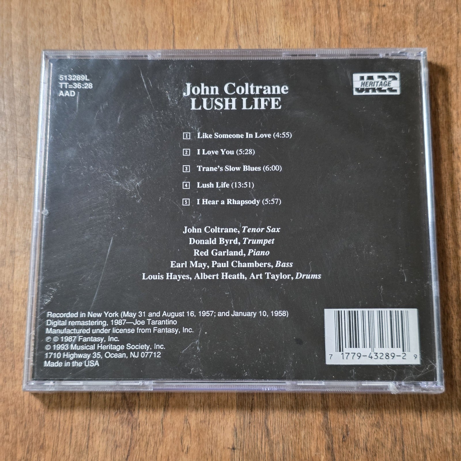 John Coltrane - Lush Life CD Album 1993 Jazz Sealed New