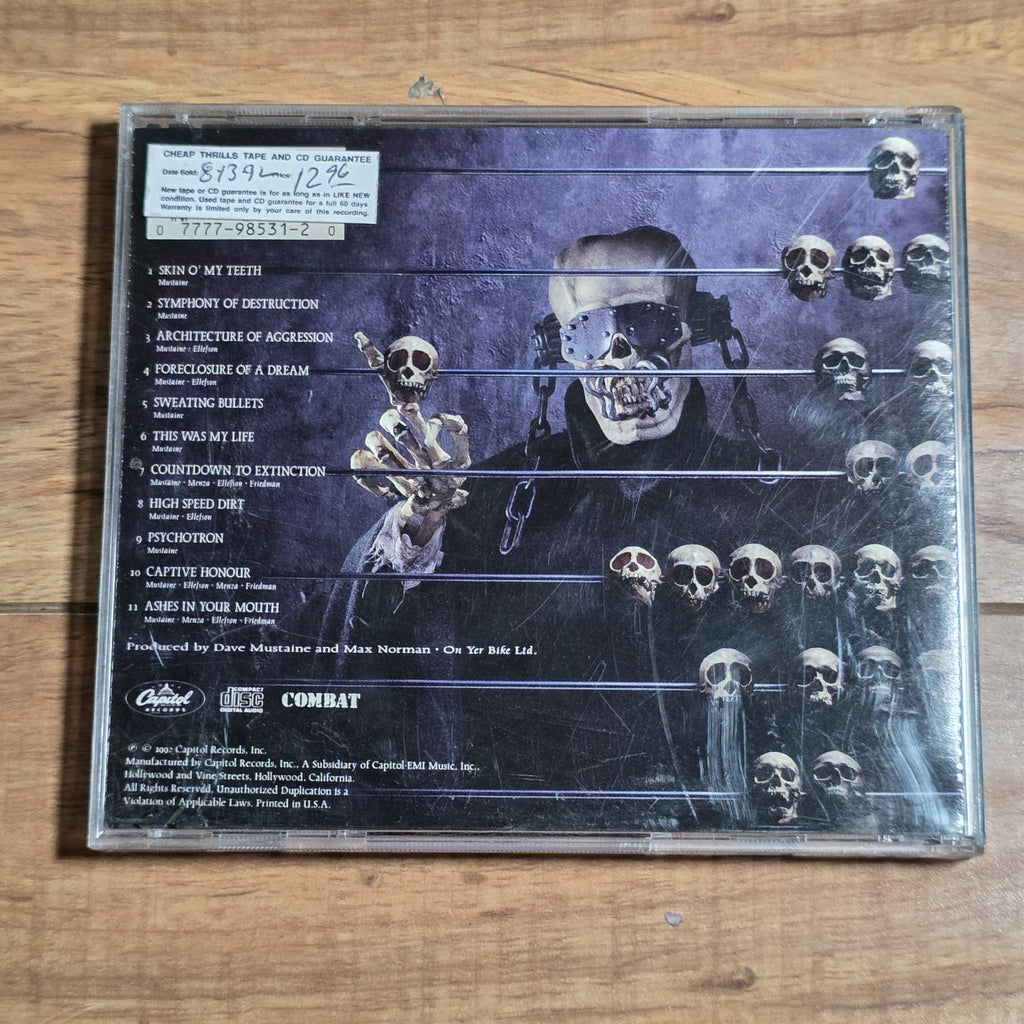 Megadeth - Countdown To Extinction CD Album 1992 Thrash Metal Capitol HTF