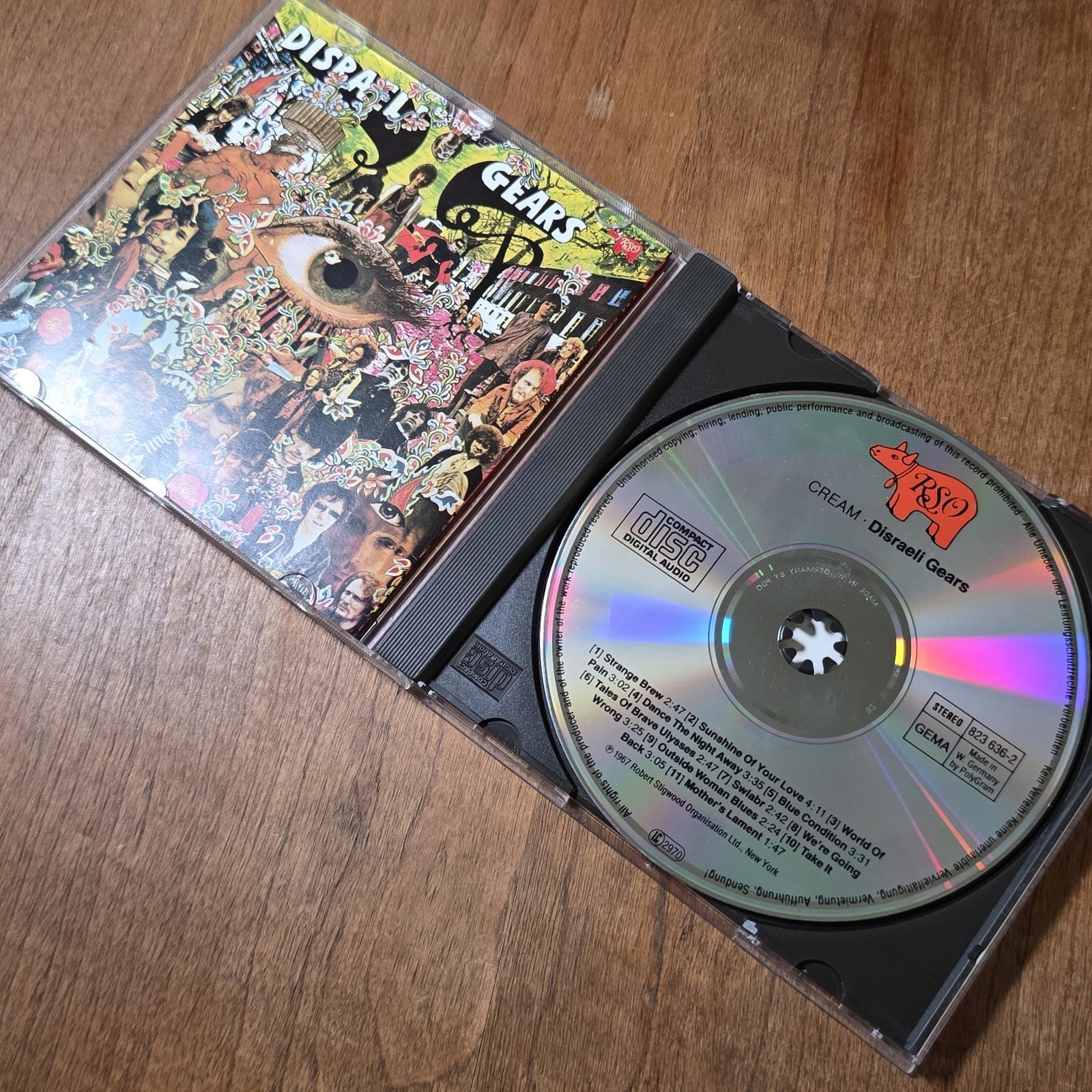 Cream - Disraeli Gears CD Album 1986 Classic Rock West Germany Pressing HTF