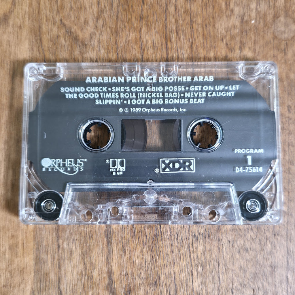 Arabian Prince - Brother Arab Cassette Album 1989 Hip Hop Orpheus Records
