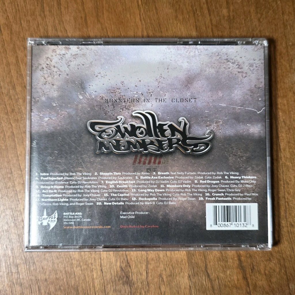 Swollen Members - Monsters In The Closet CD Album 2002 Battle Axe Hip Hop Rap