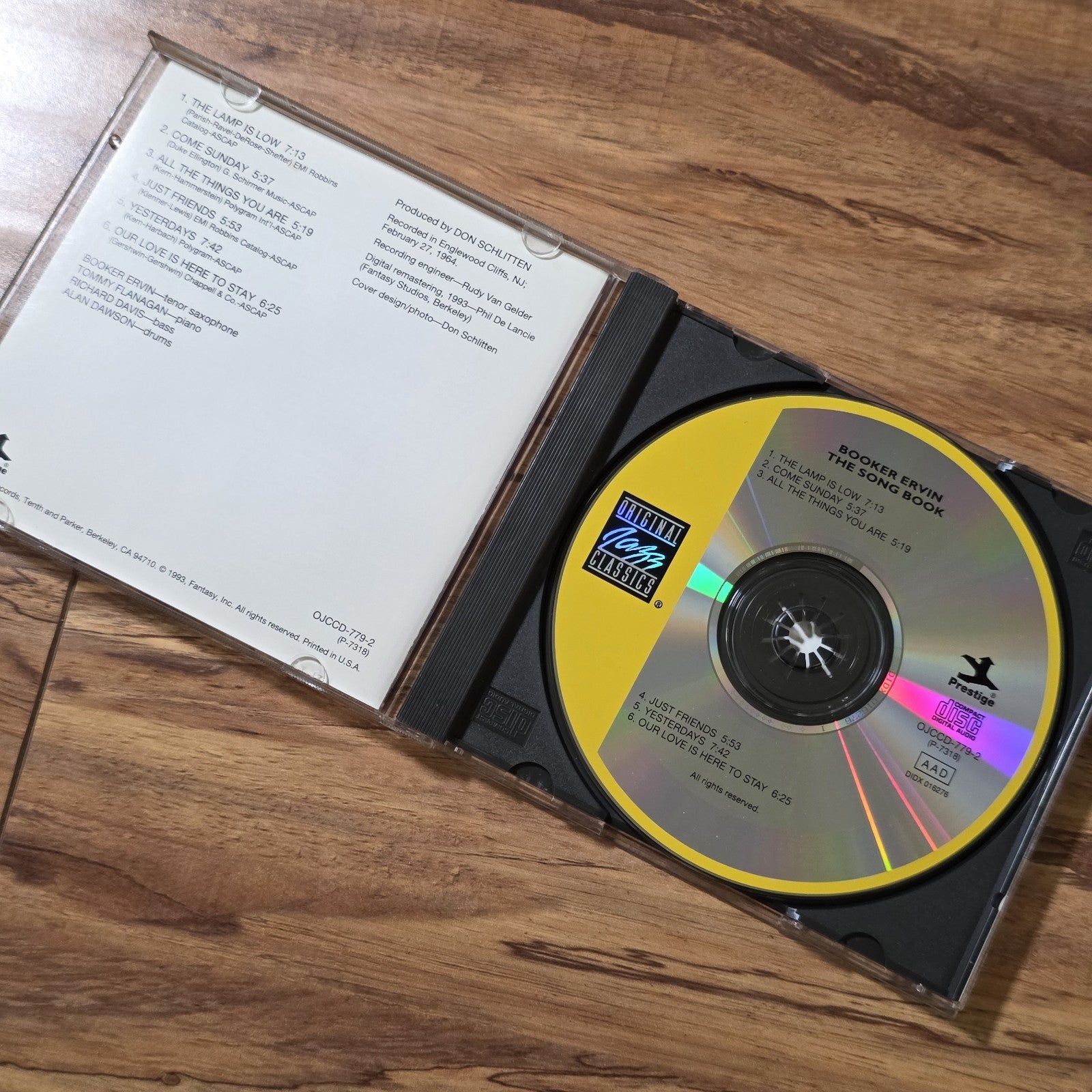Booker Ervin - The Song Book CD Album 1993 Jazz Rare HTF