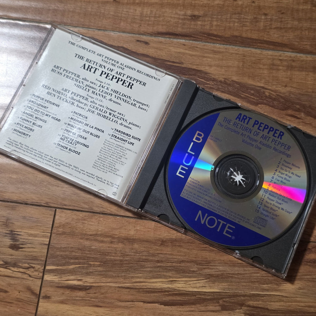 Art Pepper - The Return of Art Pepper Volume 1 CD Album Jazz Rare HTF