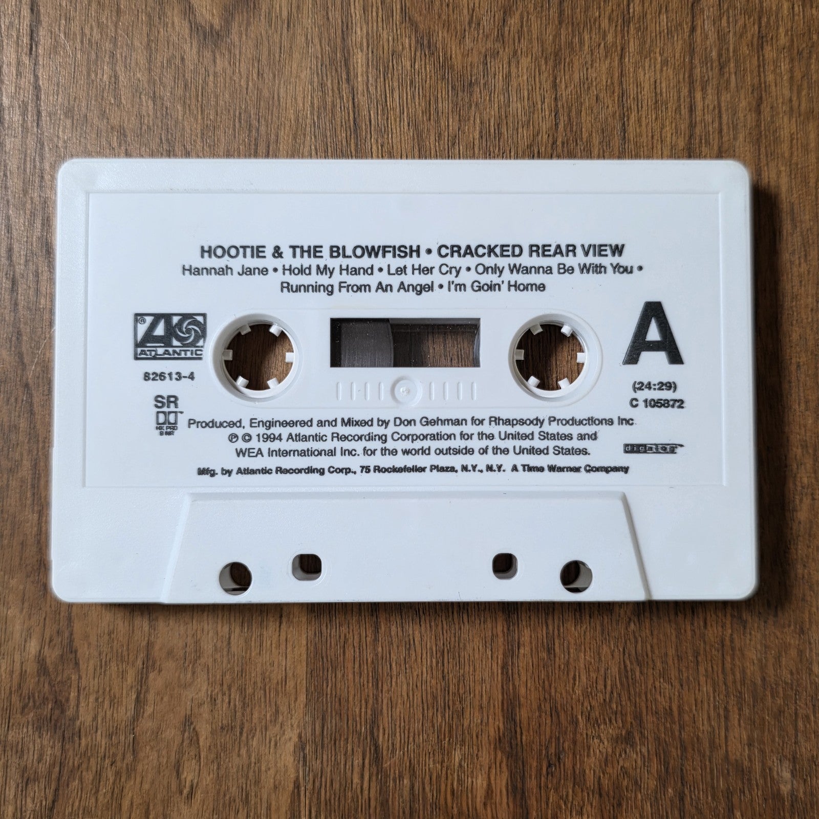 Hootie & the Blowfish - Cracked Rear View Cassette Album 1994 Alternative Rock