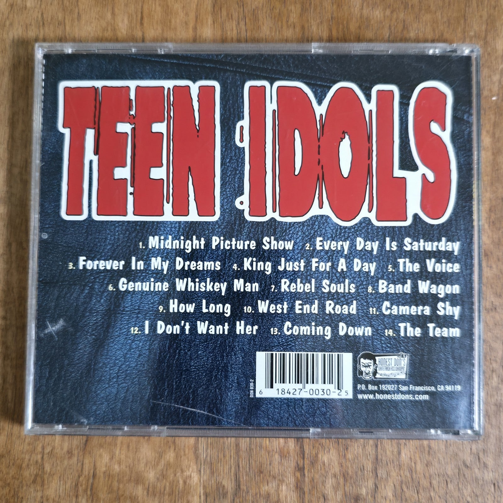 Teen Idols - Full Leather Jacket CD Album 2000 Punk Rare HTF