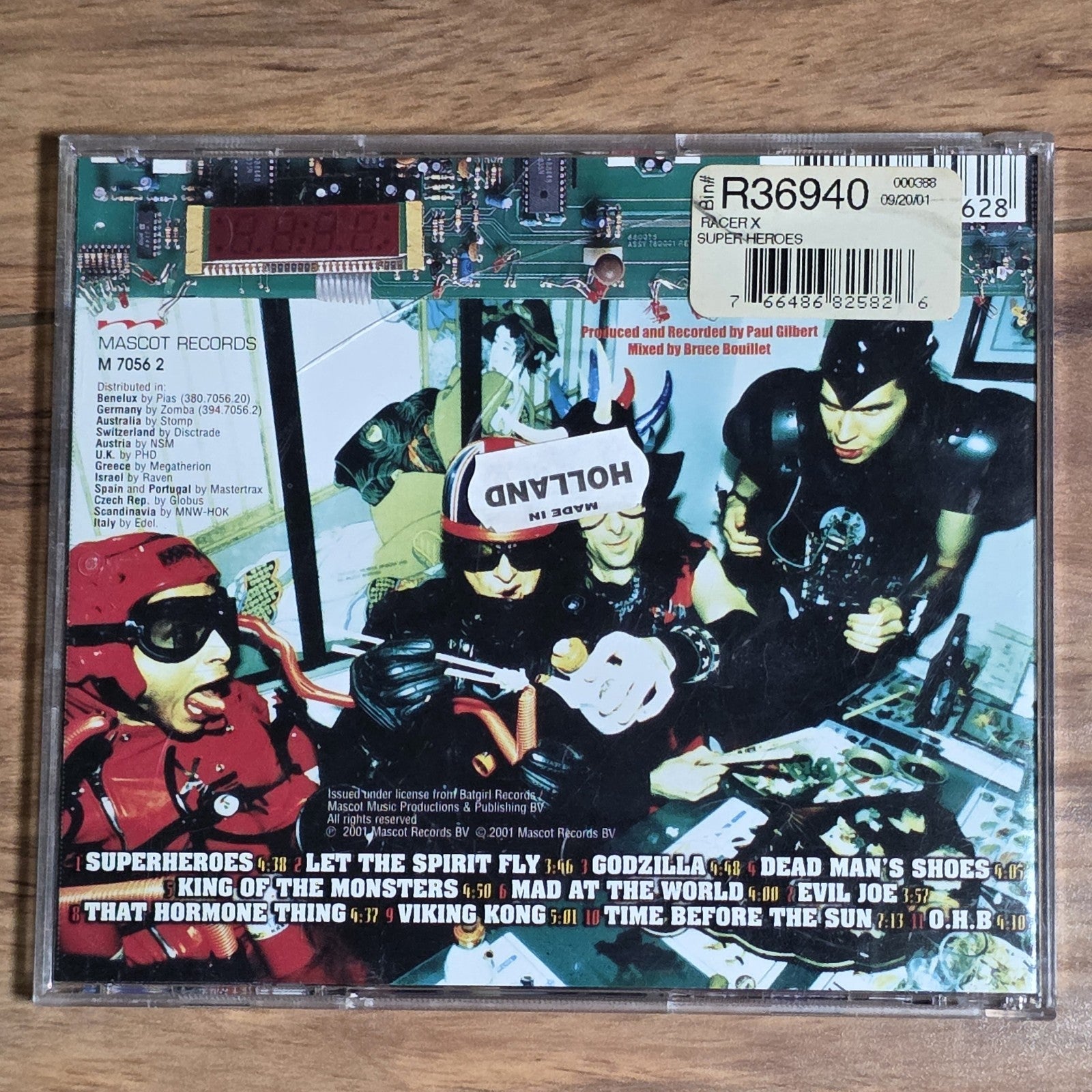 Racer X - Superheroes CD Album 2001 Heavy Metal Import Rare HTF