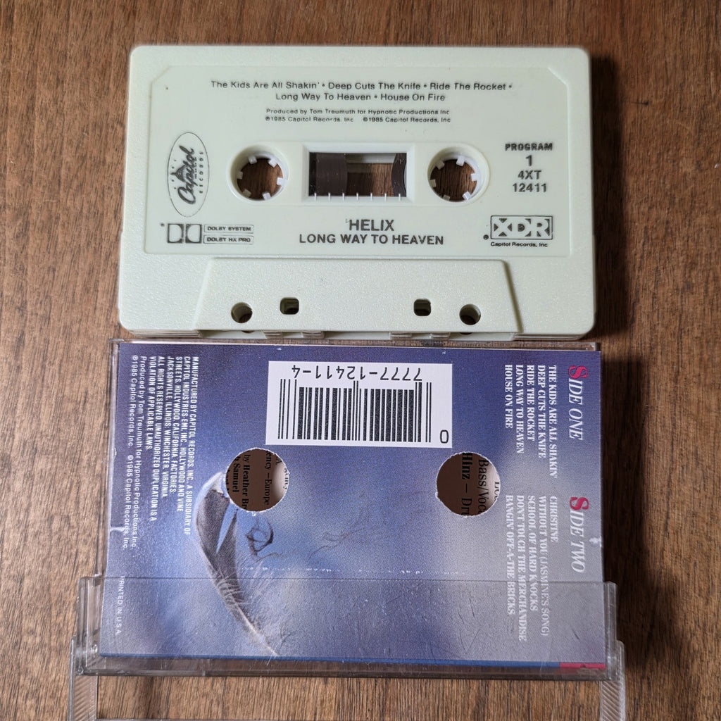 Helix - Long Way to Heaven Cassette Album 1985 Heavy Metal