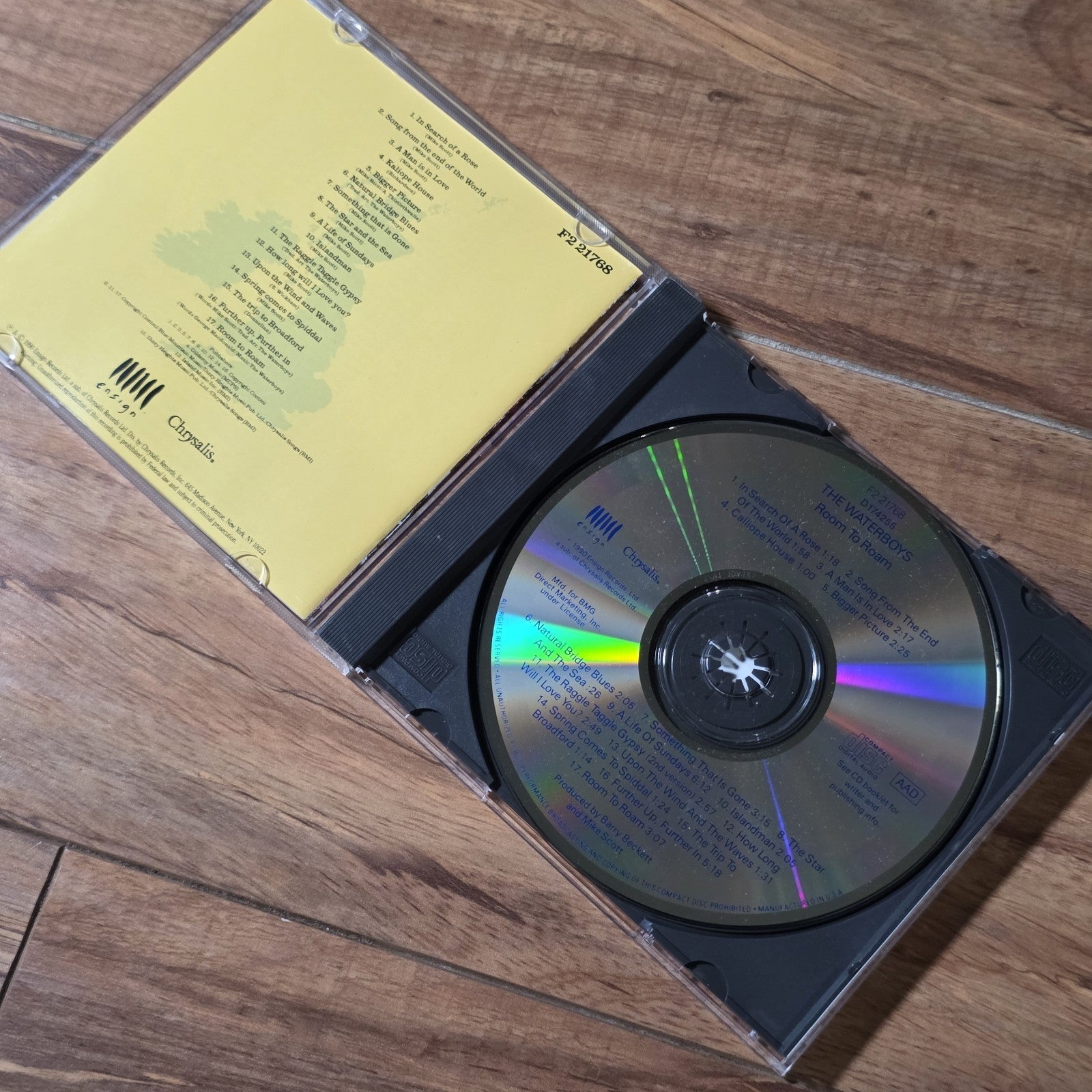 The Waterboys - Room to Roam CD 1990 Chrysalis Records Mike Scott Folk