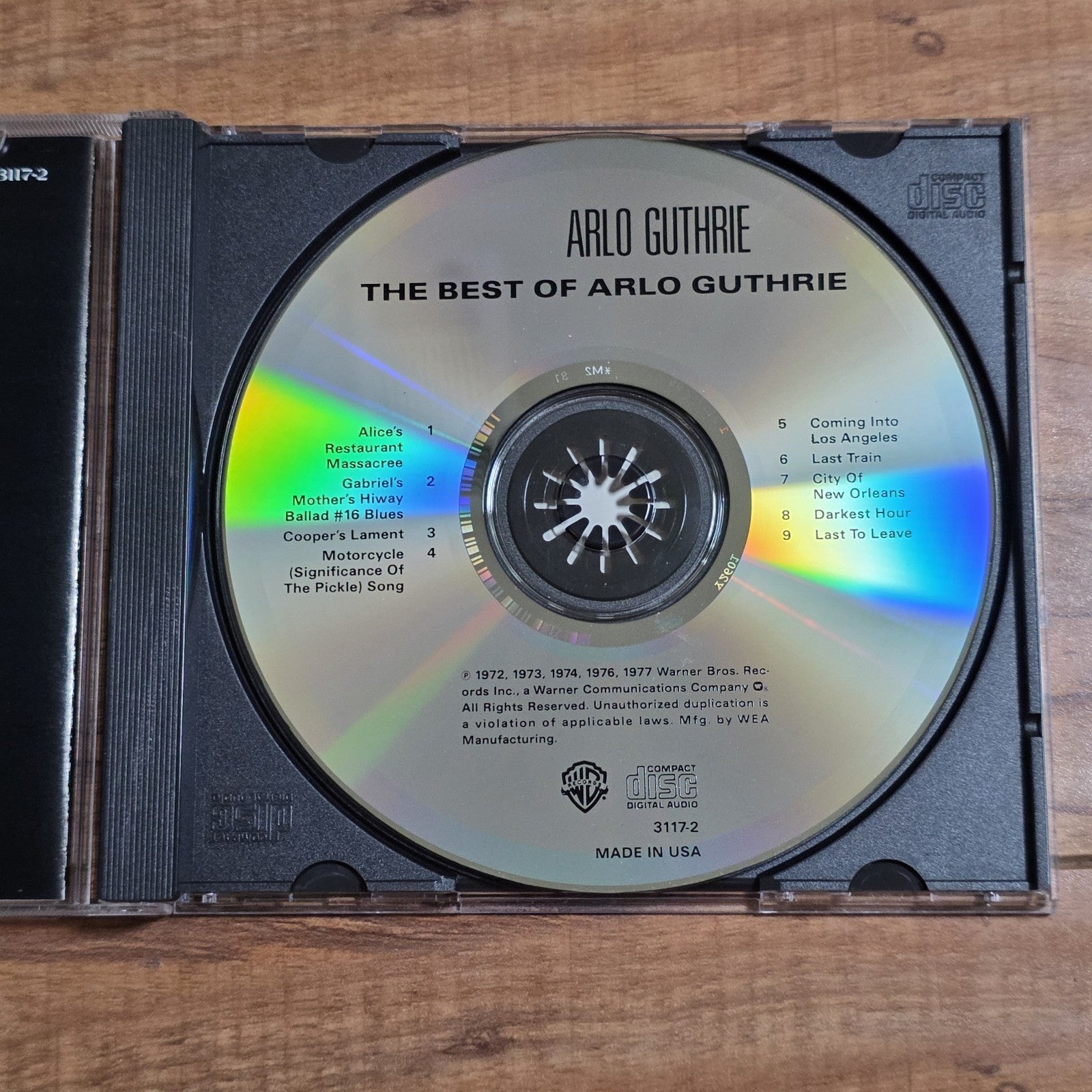 Arlo Guthrie - The Best of Arlo Guthrie CD Compilation 1977 Folk Rock