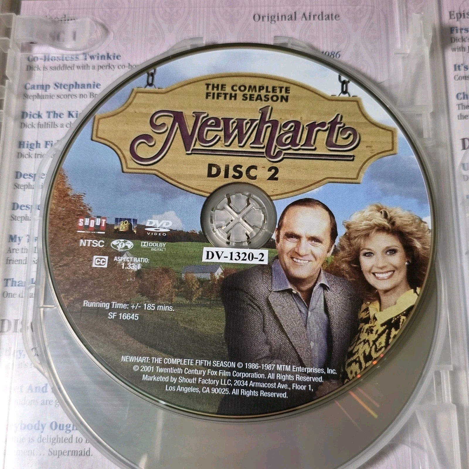 Newhart: The Complete Fifth Season DVD 1986 Comedy TV Series