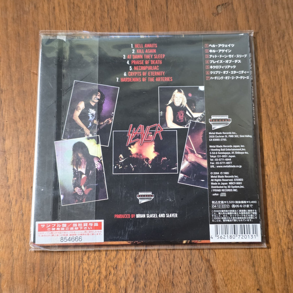 Slayer - Hell Awaits CD Album 1985 Thrash Metal Japan Import OBI Rare HTF
