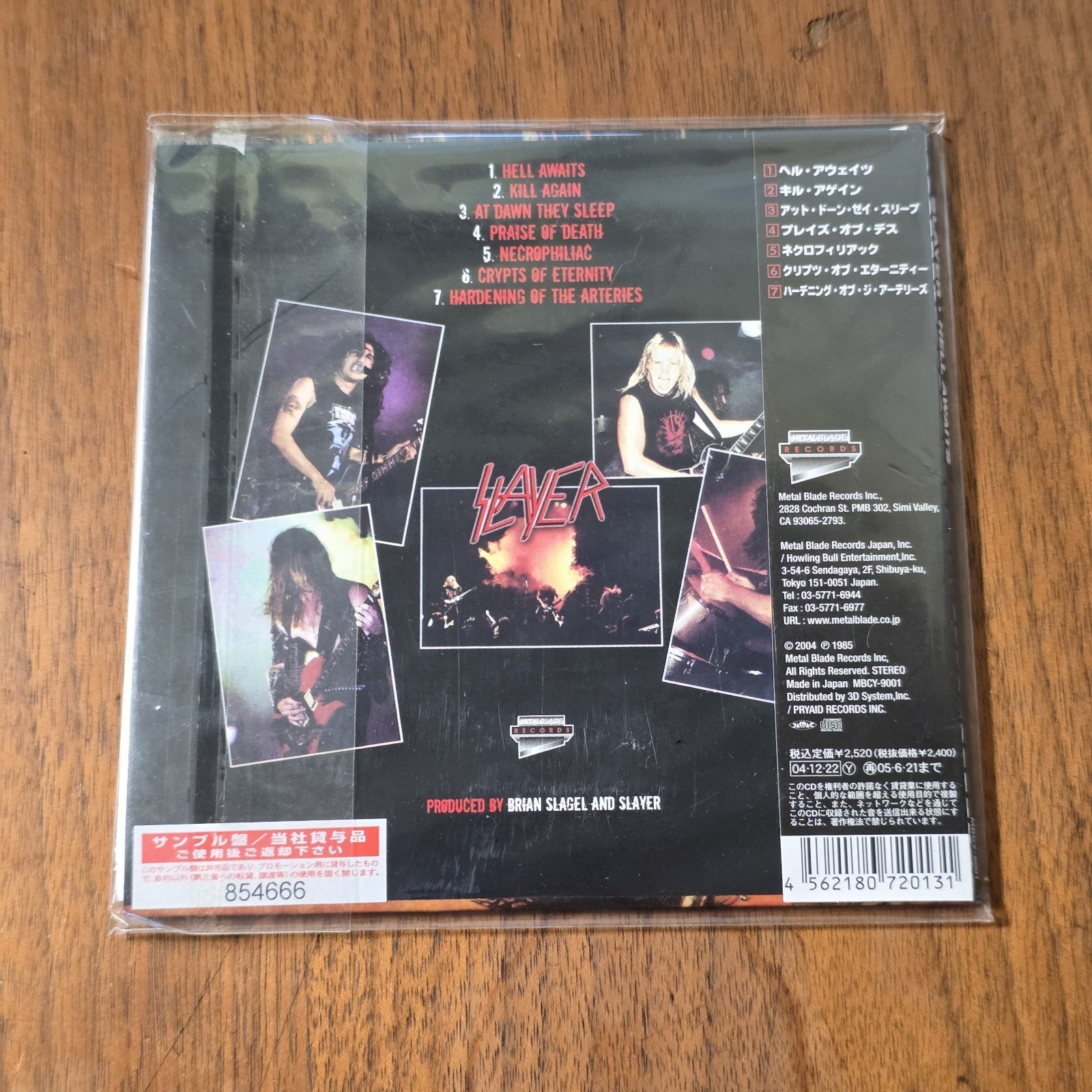 Slayer - Hell Awaits CD Album 1985 Thrash Metal Japan Import OBI Rare HTF