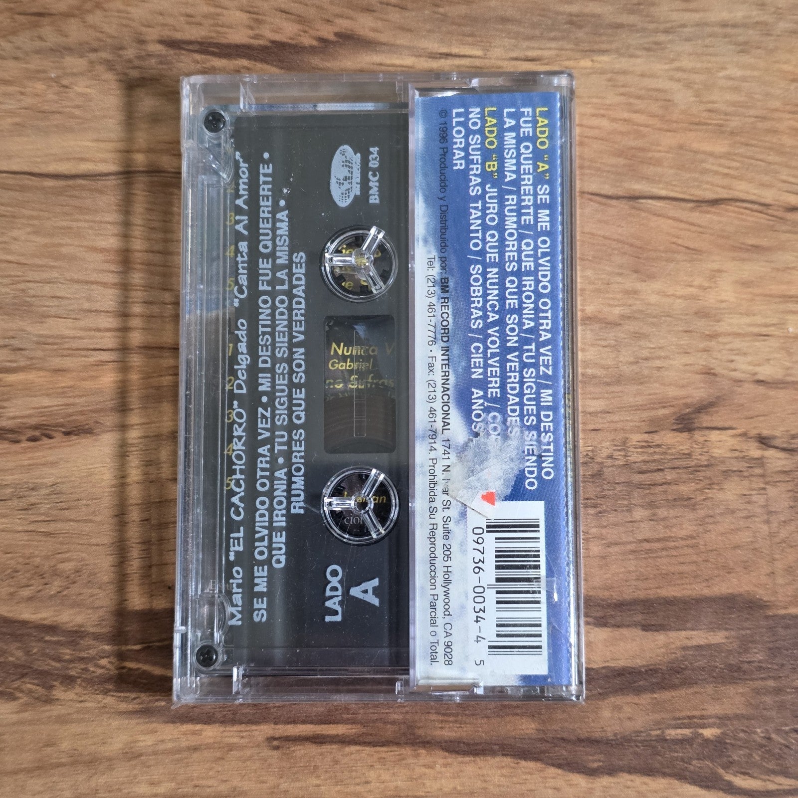 Mario El Cachorro Delgado - Cien Anos Cassette Album Norteño HTF Sealed New
