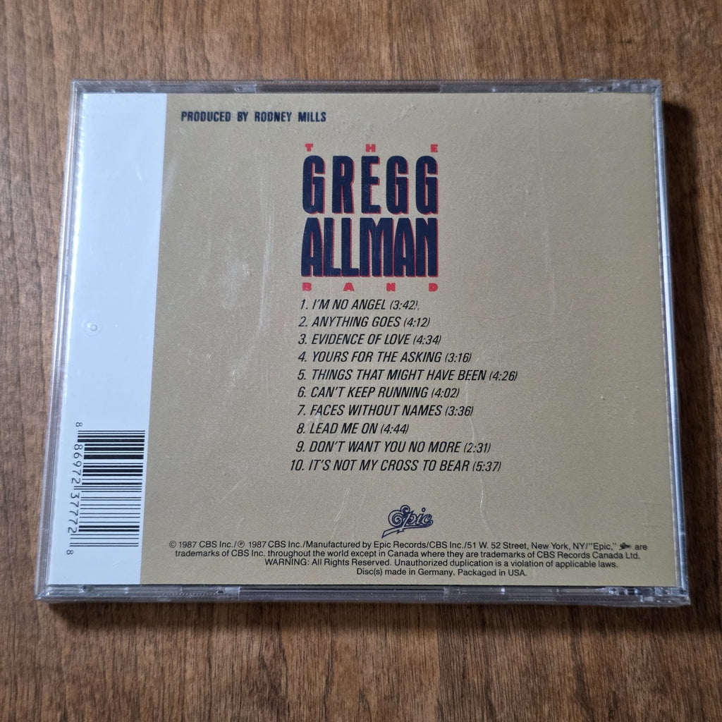 The Gregg Allman Band - I'm No Angel CD Album 1987 Southern Rock Sealed New