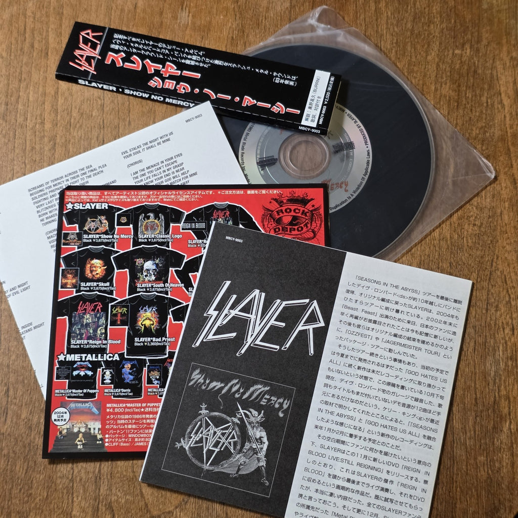Slayer - Show No Mercy CD Album 2004 Thrash Metal Japan Import OBI Rare HTF