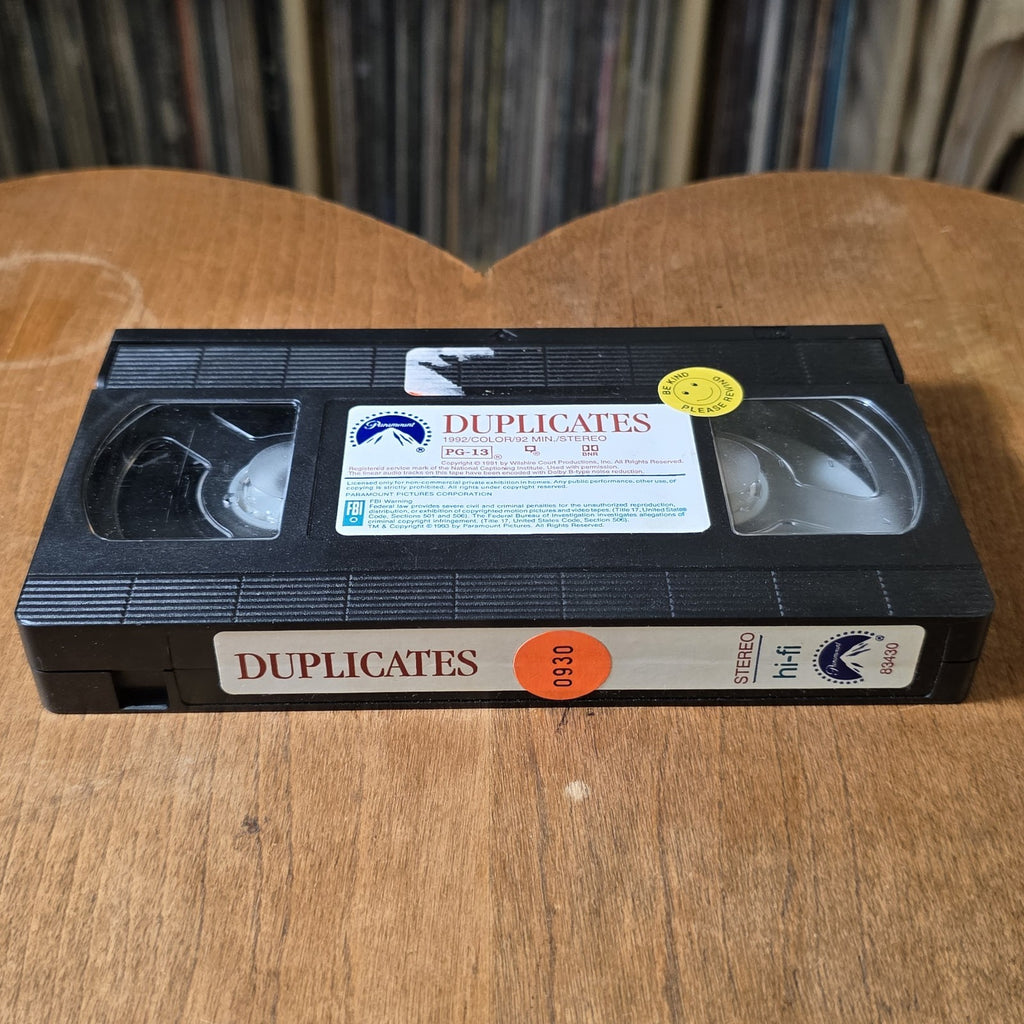 Duplicates VHS 1993 Sci-Fi Thriller