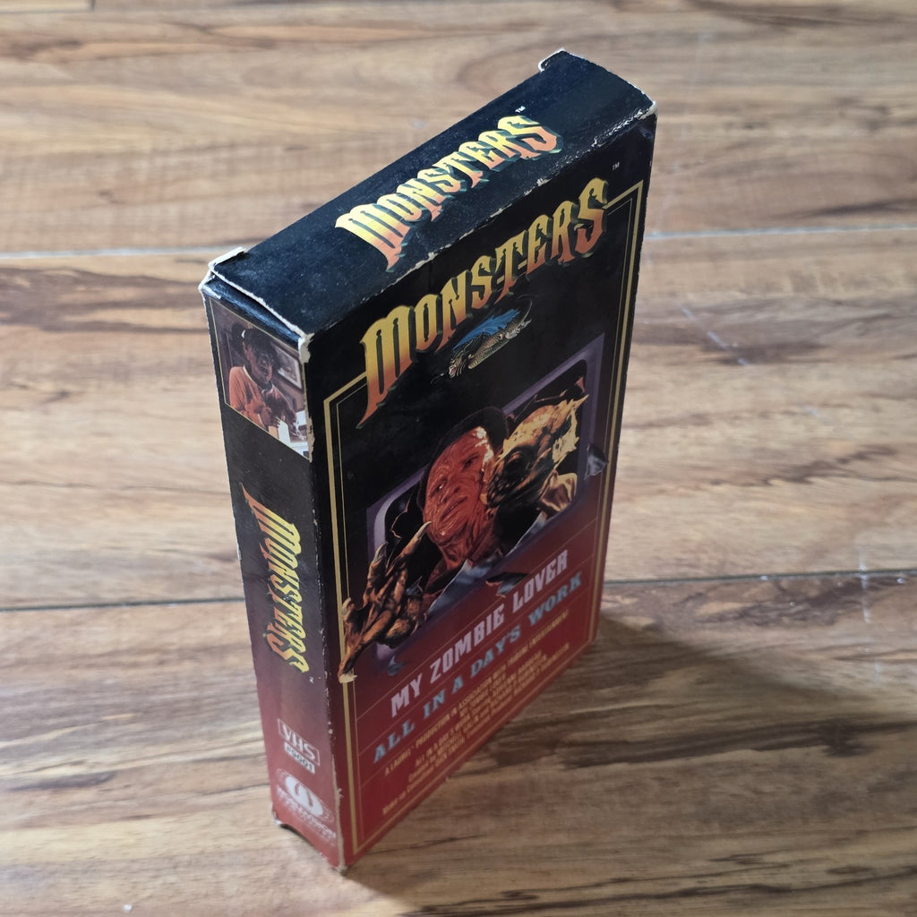 Monsters - My Zombie Lover / All in a Days Work VHS Horror HTF