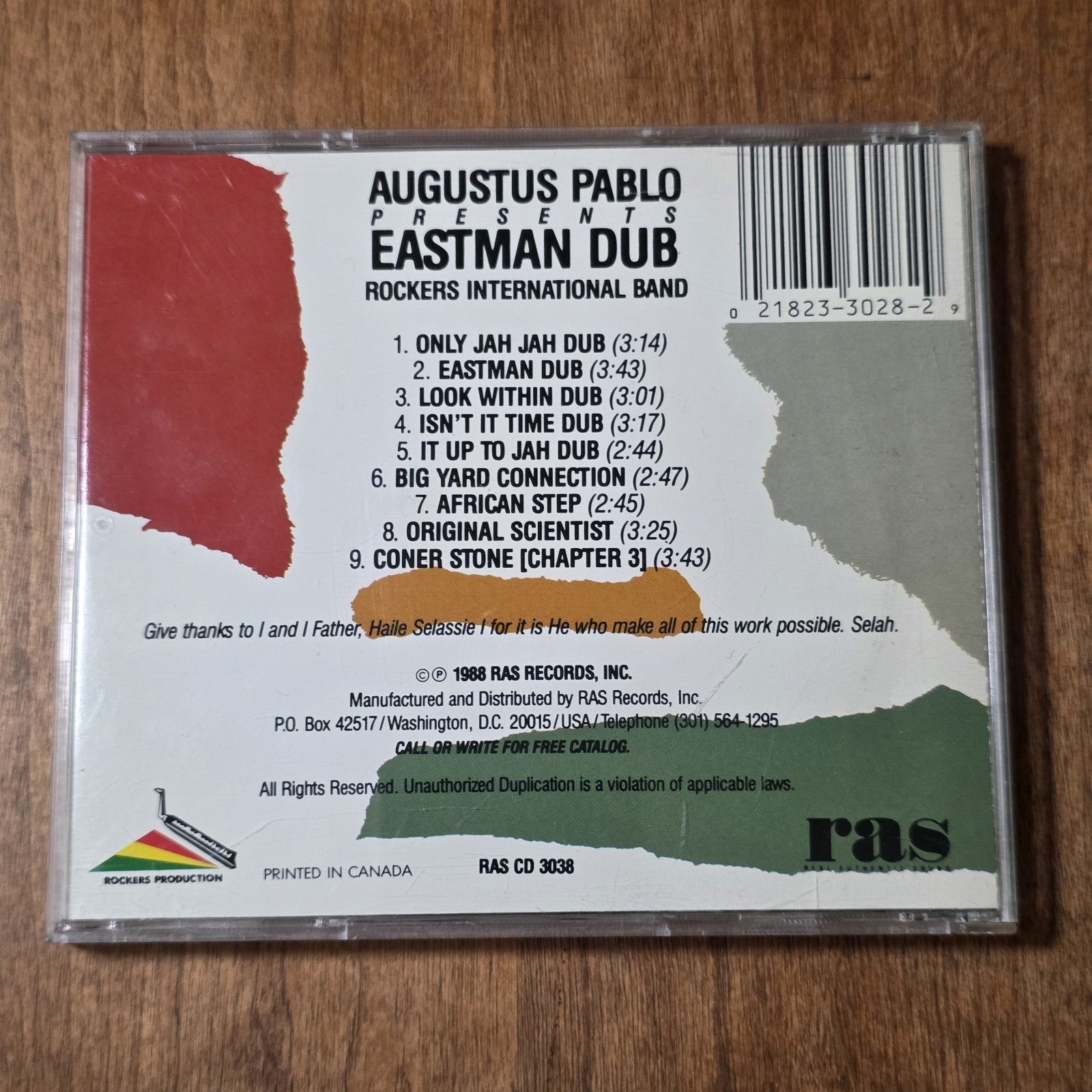 Augustus Pablo - Eastman Dub CD Album 1988 Reggae HTF