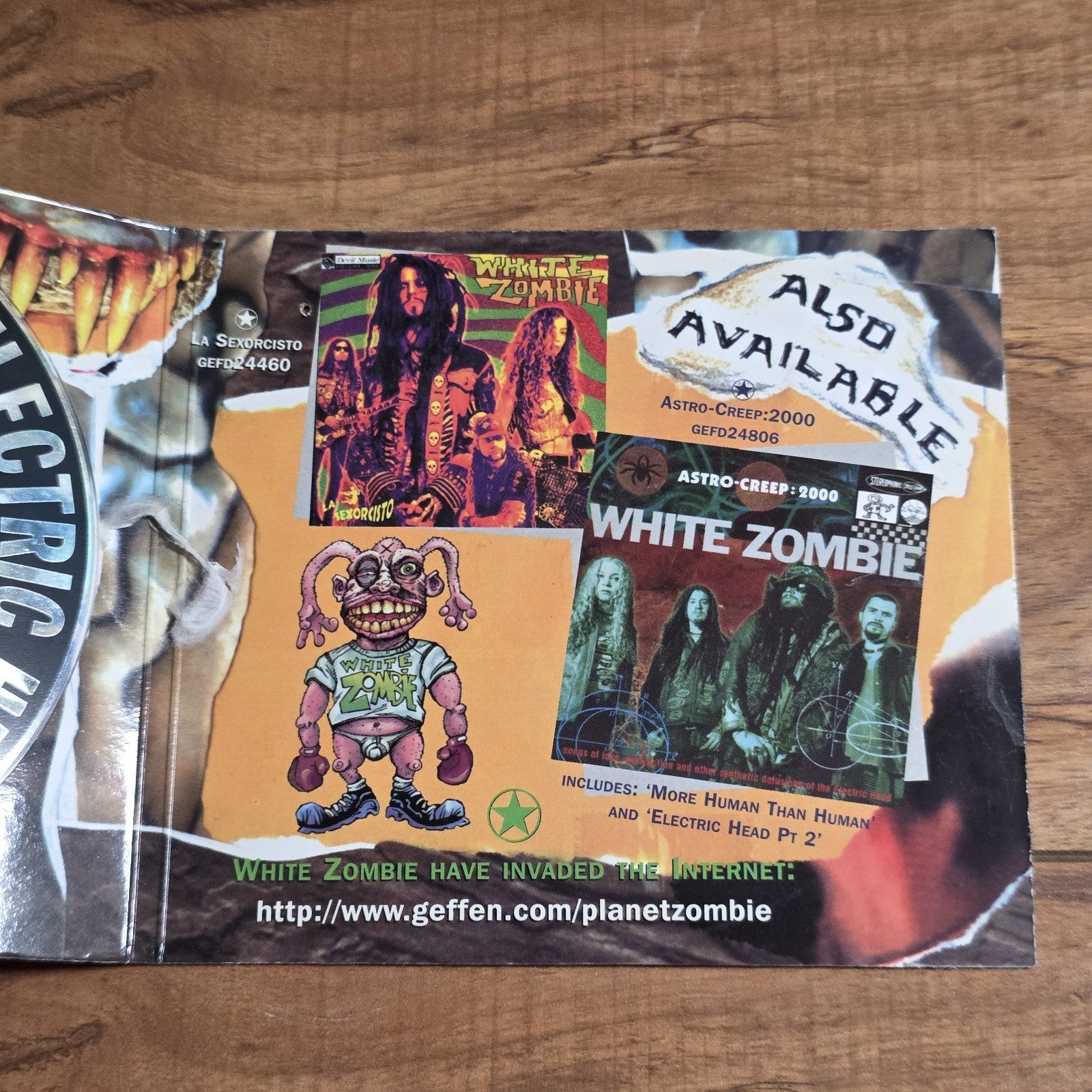 White Zombie - Electric Head Pt 2 CD EP 1995 Industrial Metal Rare HTF
