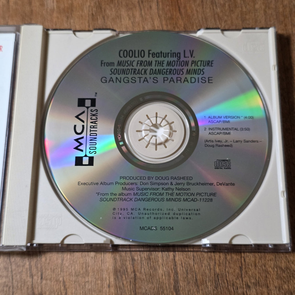 Coolio - Gangsta's Paradise CD Single 1995 Hip Hop Dangerous Minds Movie