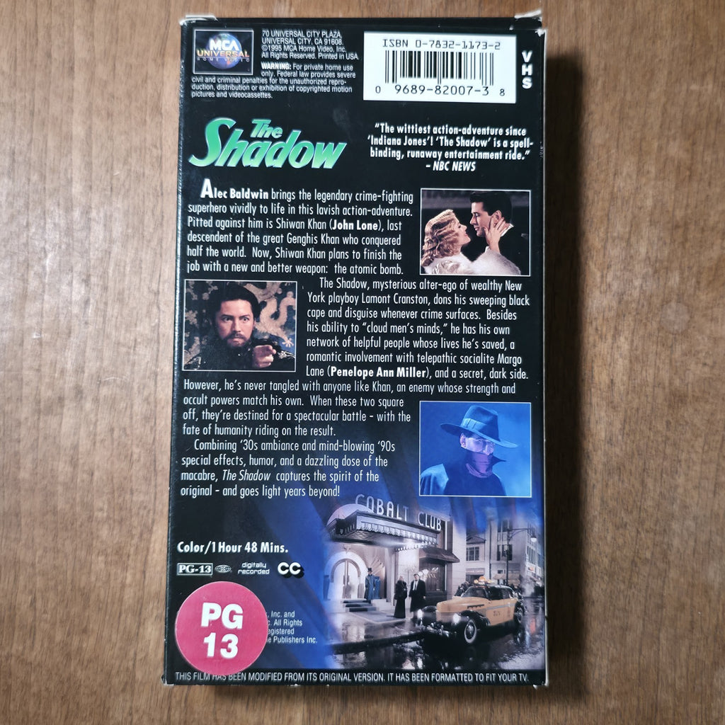 The Shadow VHS 1995 Action Alec Baldwin