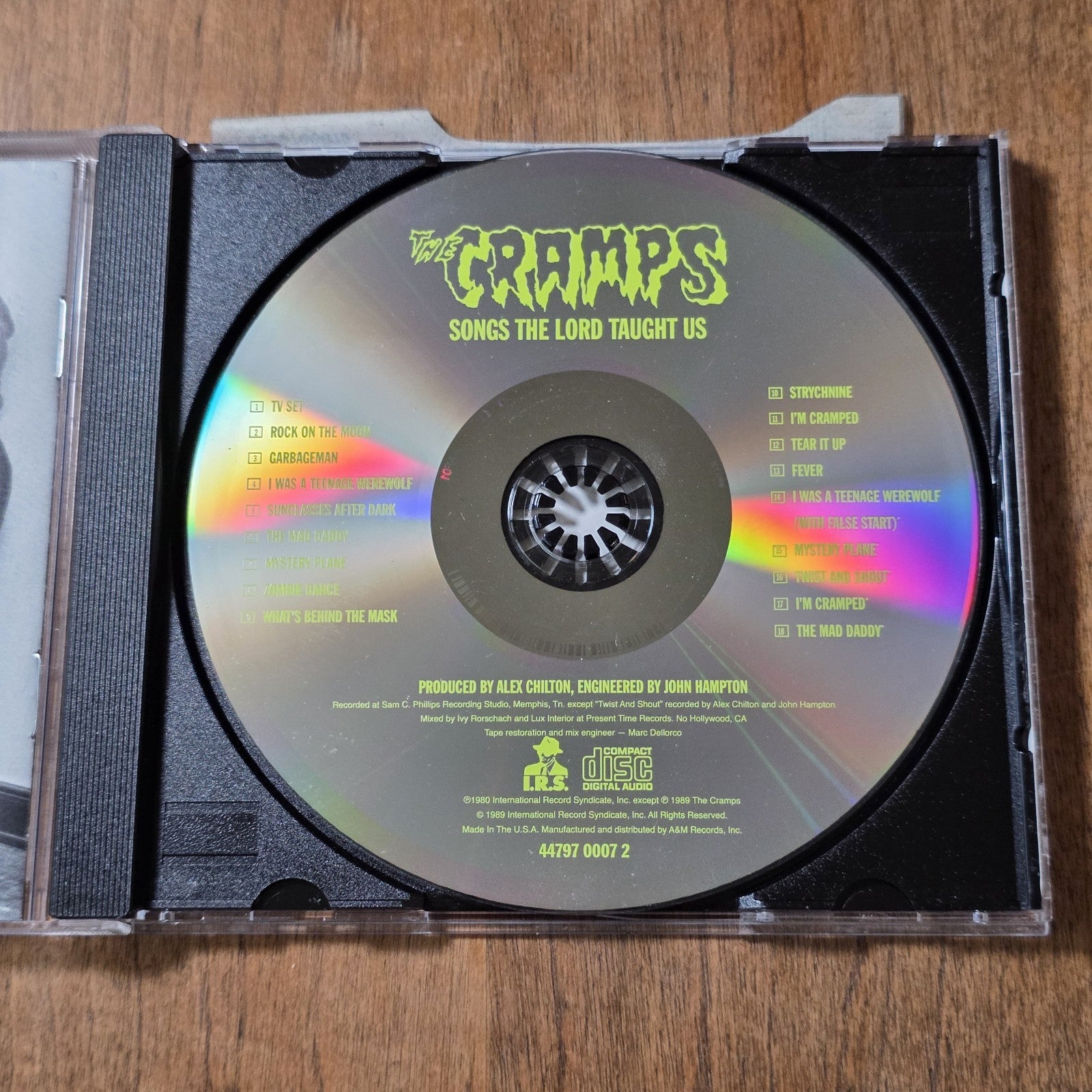 The Cramps - Songs the Lord Taught Us CD Album 1990 Psychobilly