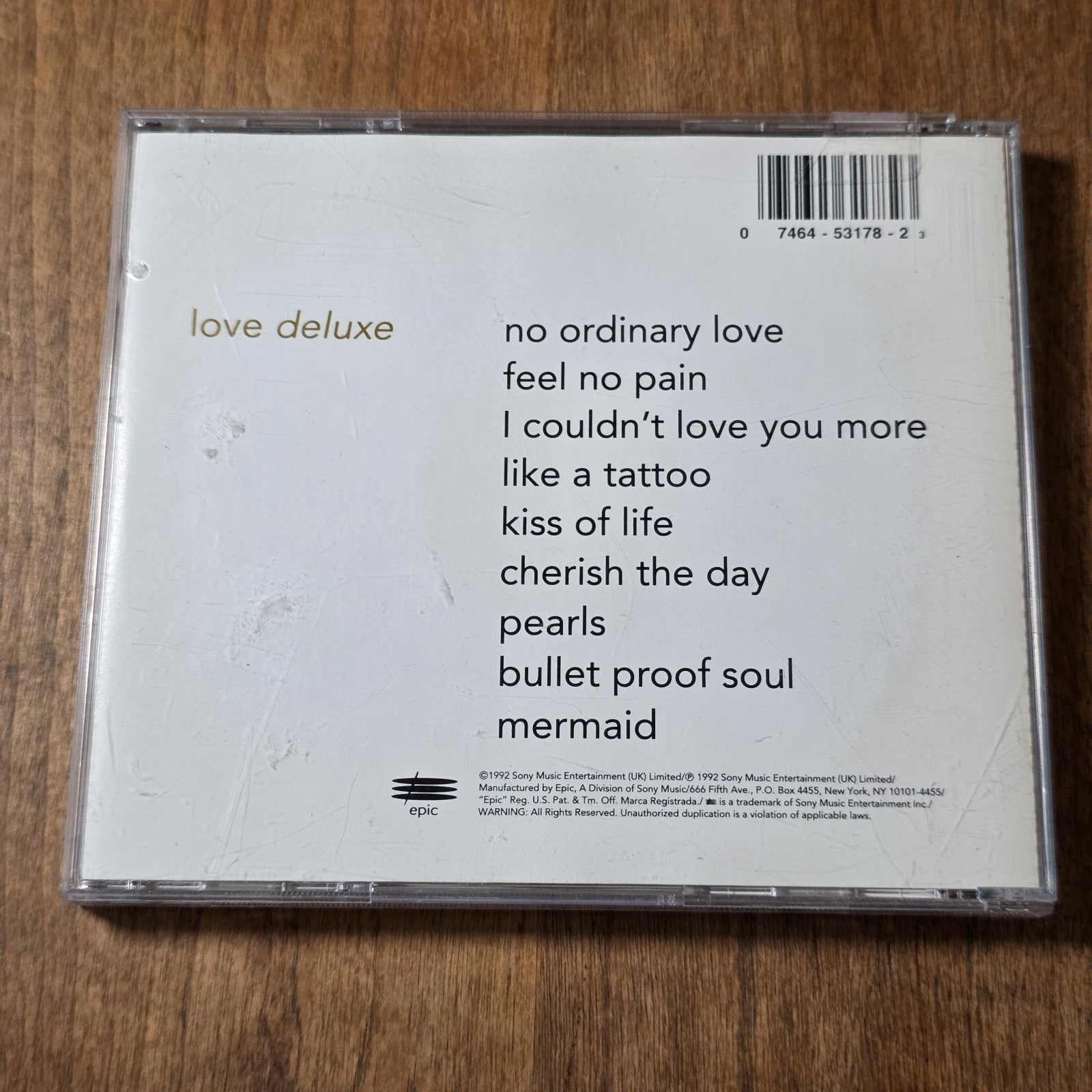 Sade - Love Deluxe CD Album 1992 R&B
