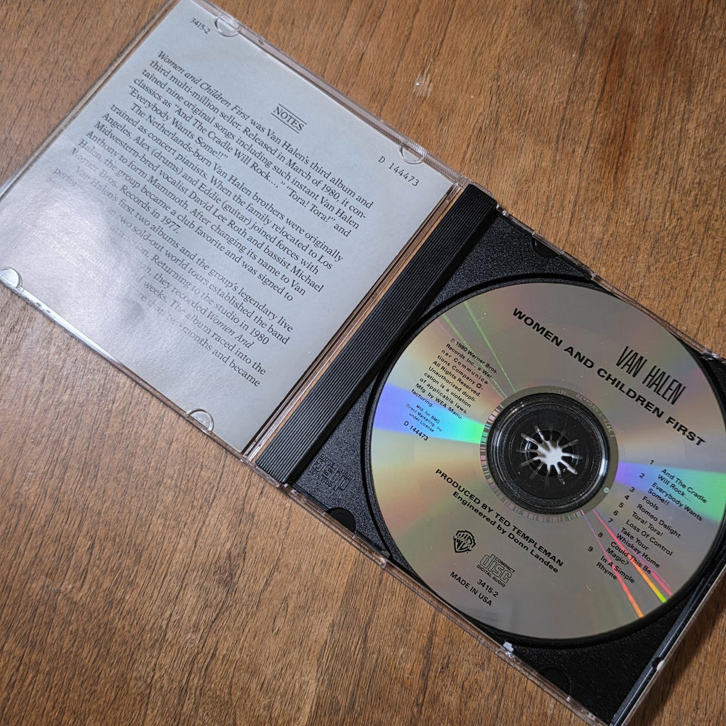 Van Halen - Women and Children First CD Album 1980 Hard Rock